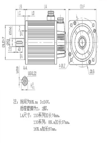 米格伺服電機(jī)110系列