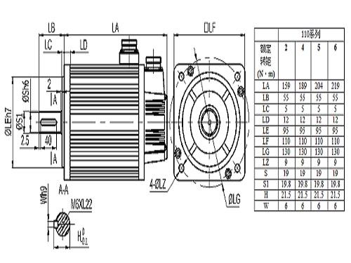 納智伺服電機(jī)110LB系列