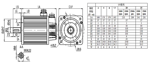 納智伺服電機130LB系列